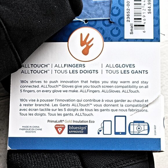 New  - 180s Innovative Outdoor - Aztec Touch Screen Gloves - Unisex - Picture 4 of 7